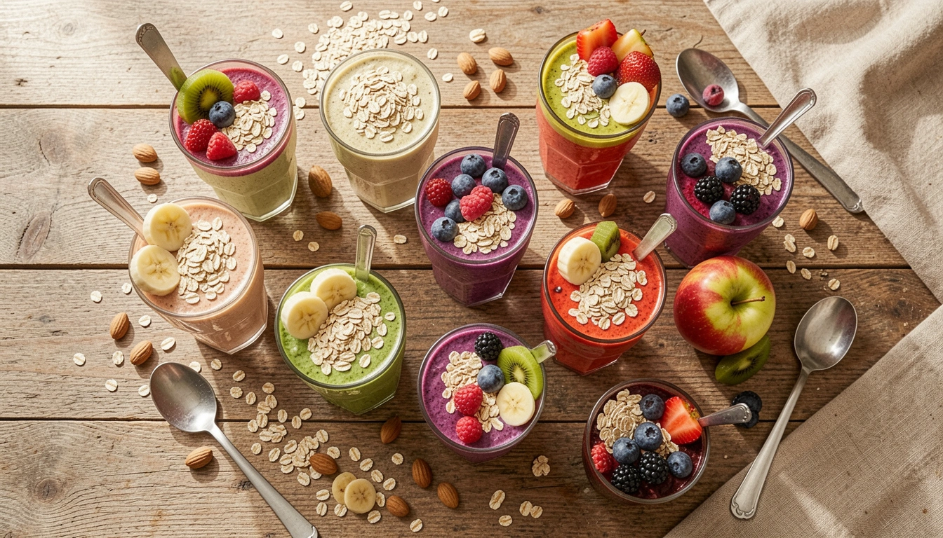 13 Hearty Breakfast Smoothie Recipes With Oats